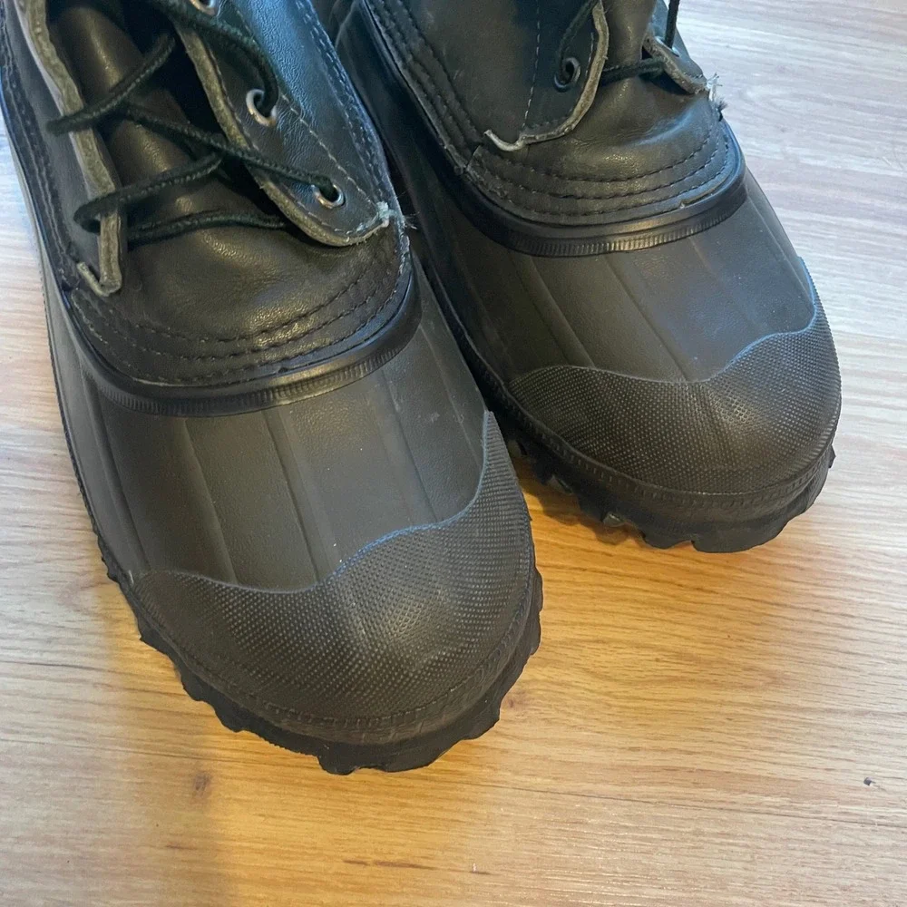 LaCrosse Outdoorsman Boots Rubber‎ Leather Steel Shank Men 9 Waterproof Gorpcore